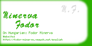 minerva fodor business card